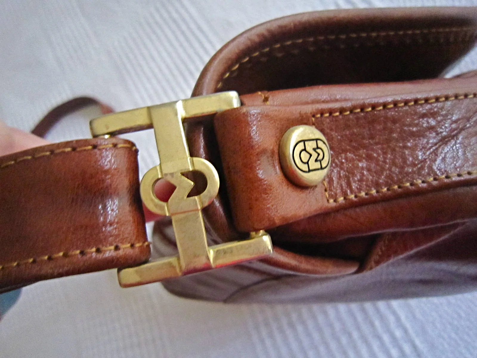 Marino Orlandi Brown Leather Crossbody Bag — image 6