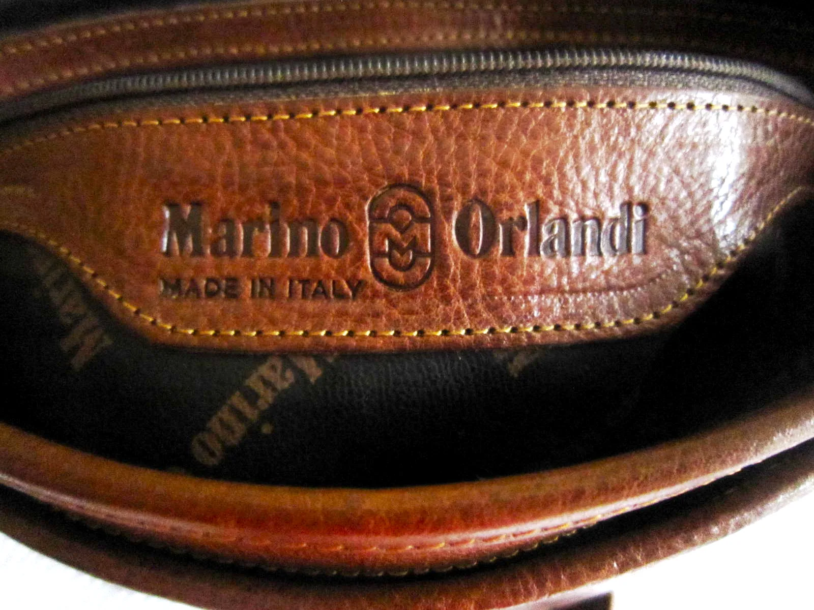 Marino Orlandi Brown Leather Crossbody Bag — image 7