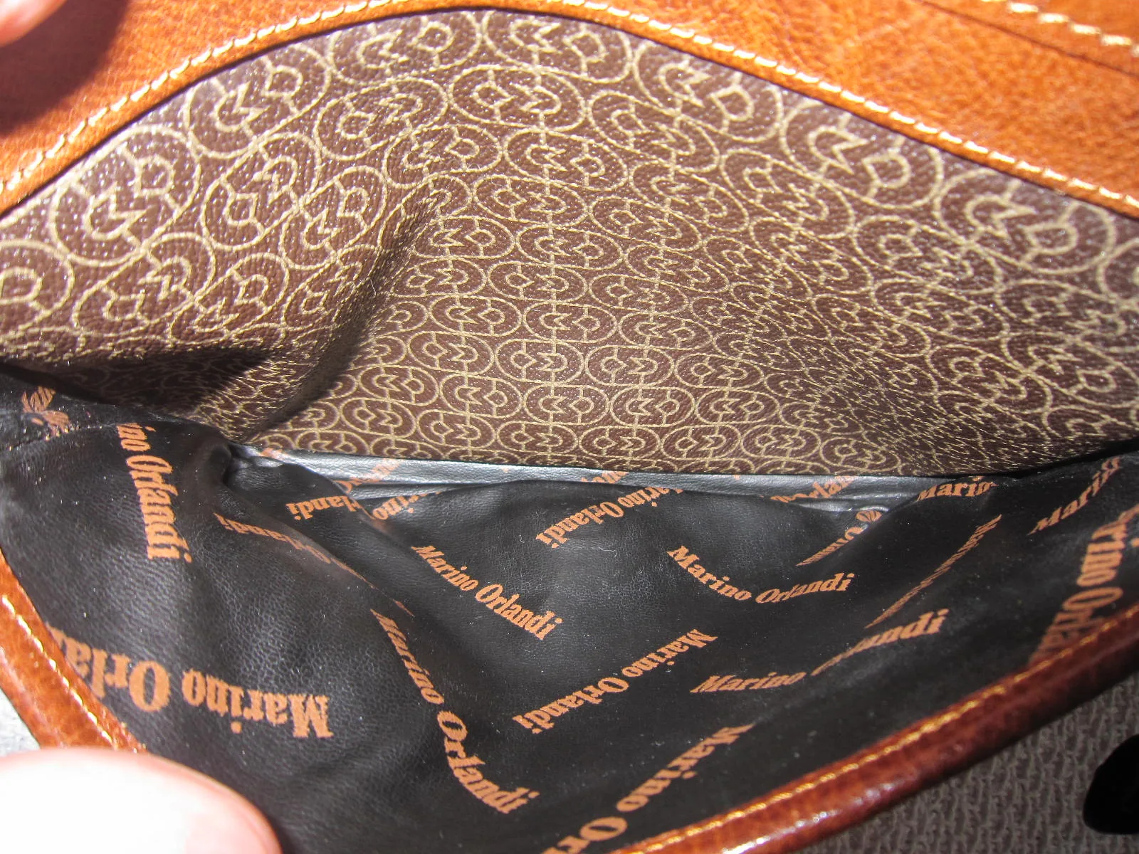 Marino Orlandi Brown Leather Crossbody Bag — image 8