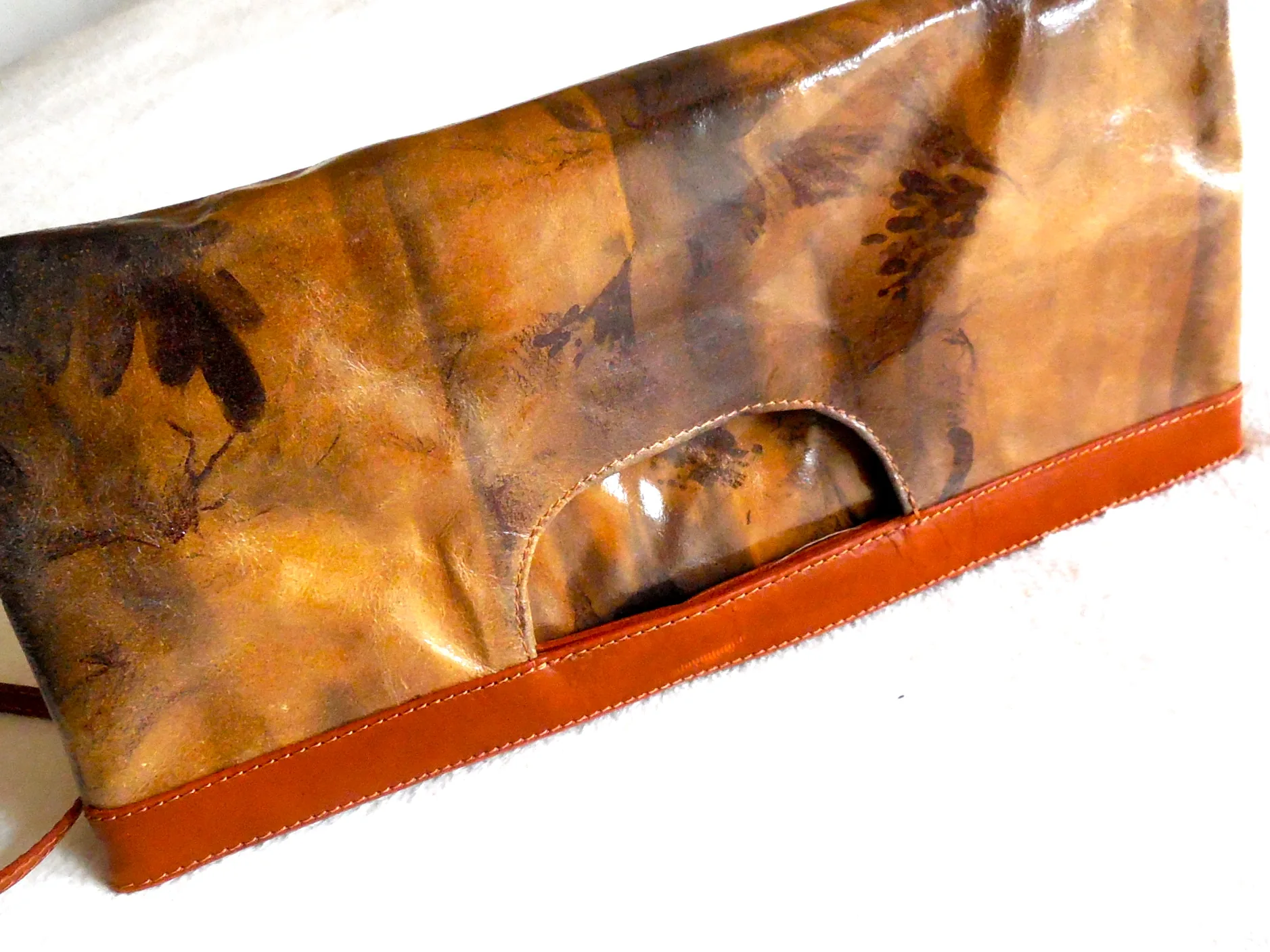 Maurizio Taiuti Leather Floral Crossbody Bag — image 3