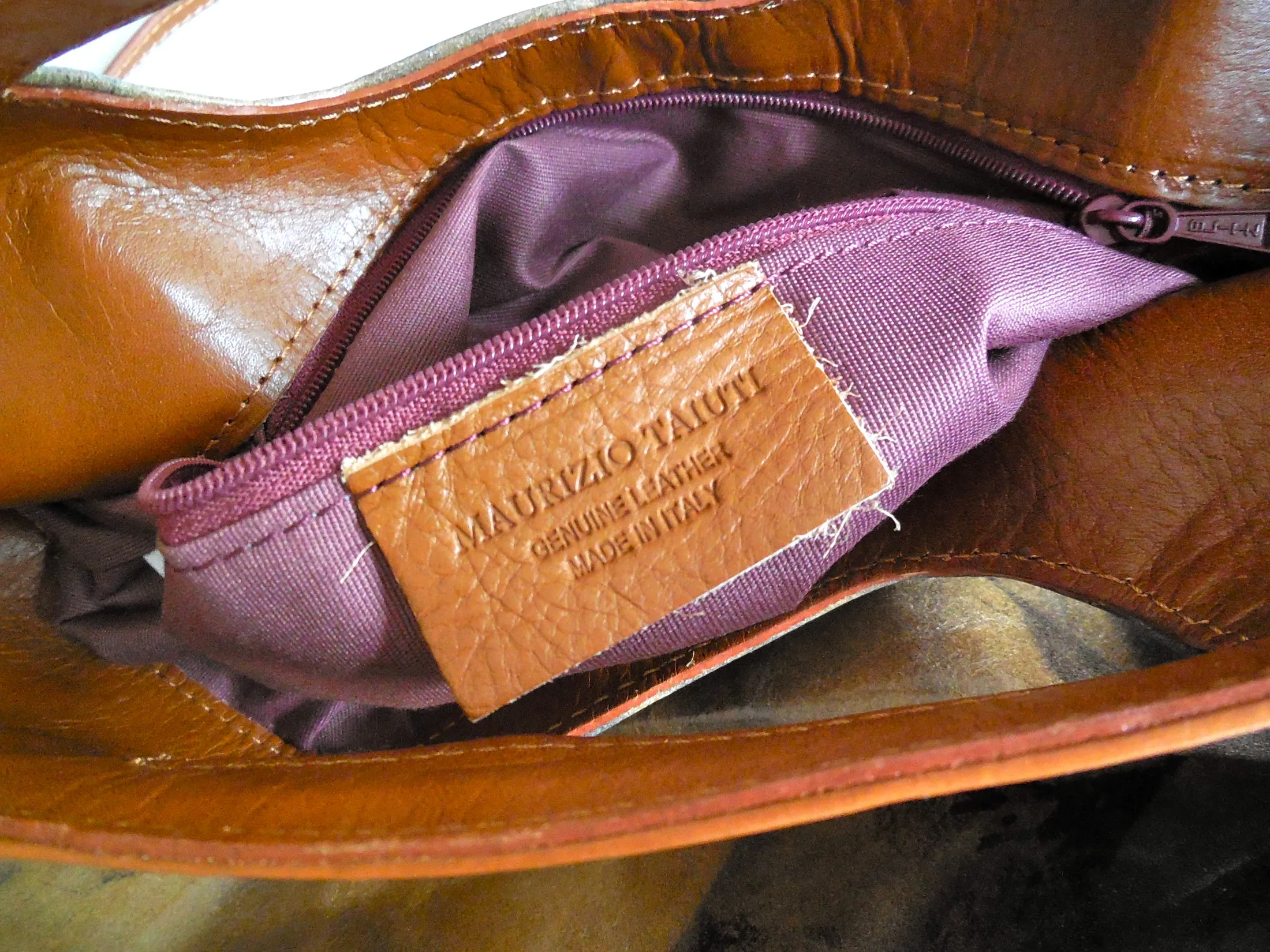 Maurizio Taiuti Leather Floral Crossbody Bag — image 6