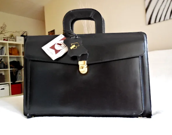 Black Leather Briefcase