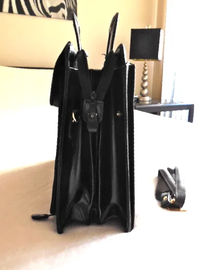 Black Leather Briefcase — image 3