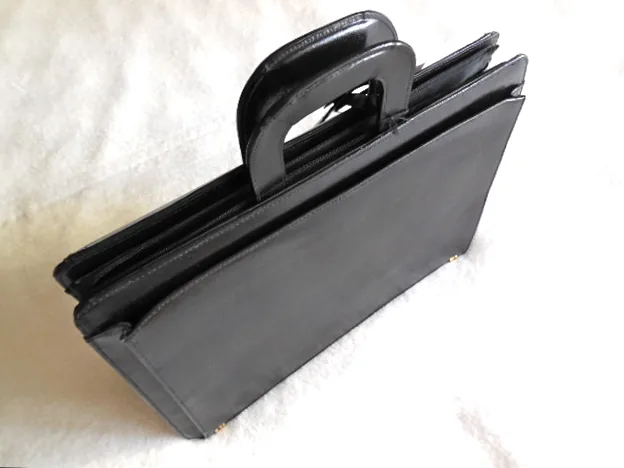 Black Leather Briefcase — image 4