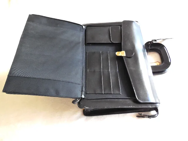 Black Leather Briefcase — image 6