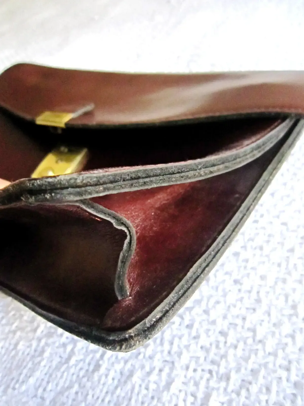 Burgundy Leather Wristlet — image 5