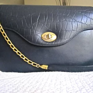 Vintage Navy Lambskin Classic Jumbo 2.55 Chain Bag