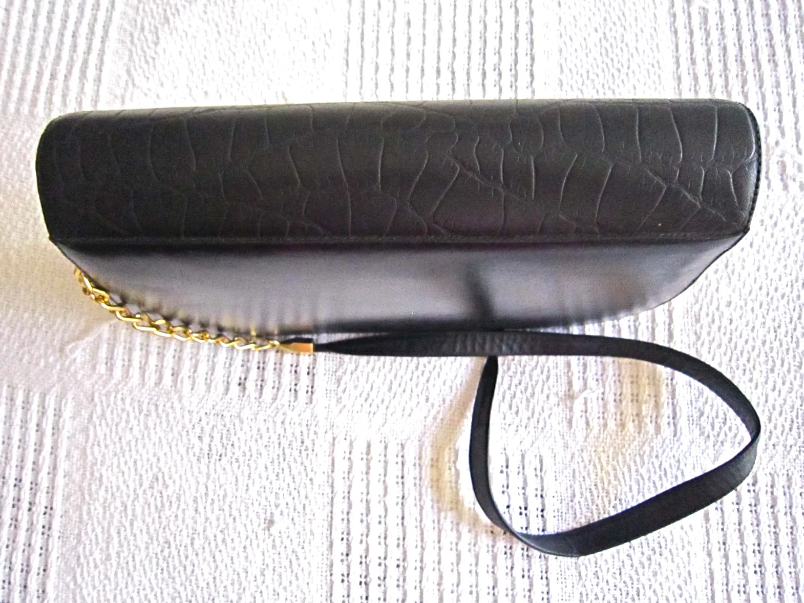 Vintage Navy Lambskin Classic Jumbo 2.55 Chain Bag — image 4
