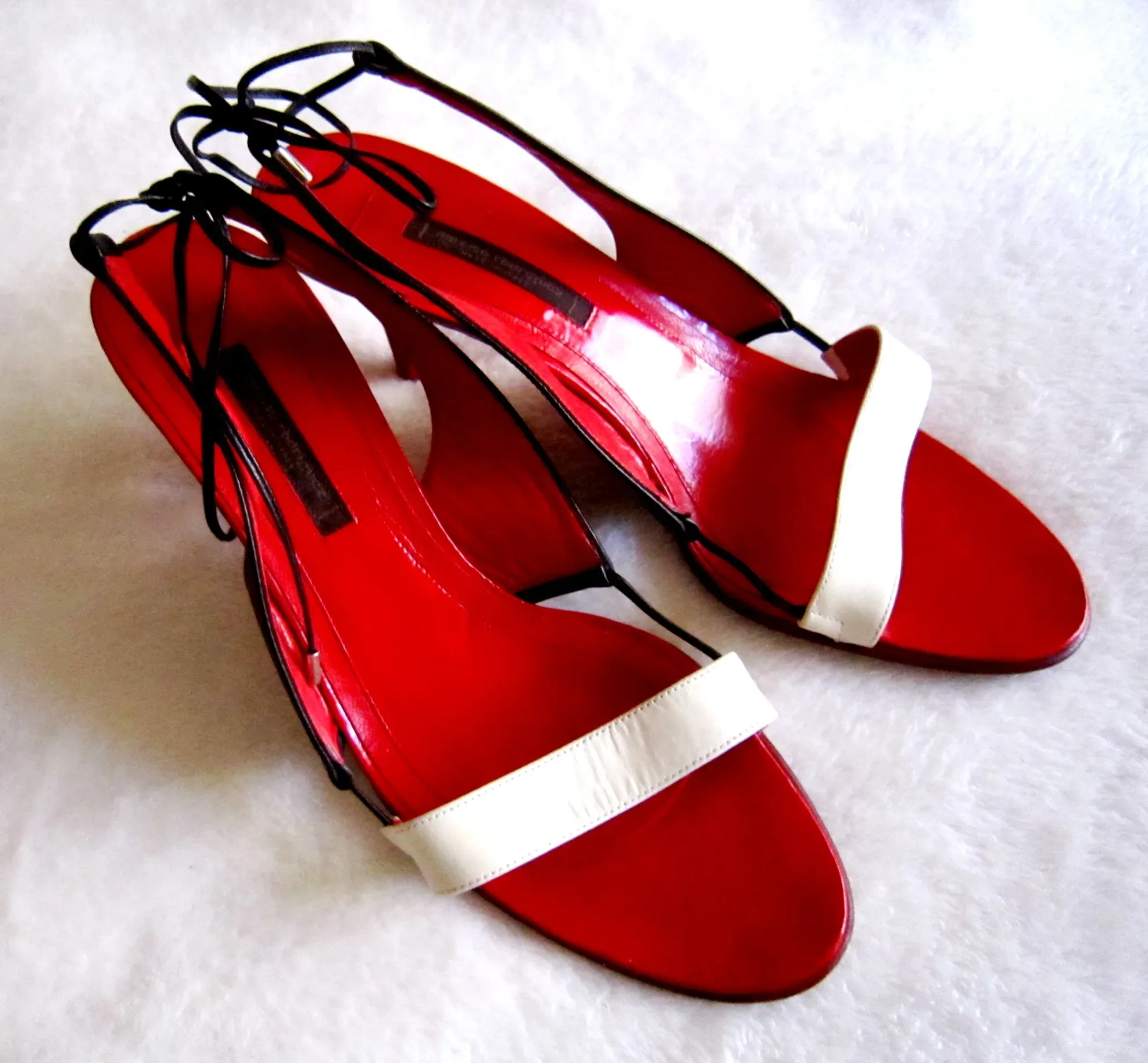 Narciso Rodriguez Colorblock Slingback Sandals / Size 39