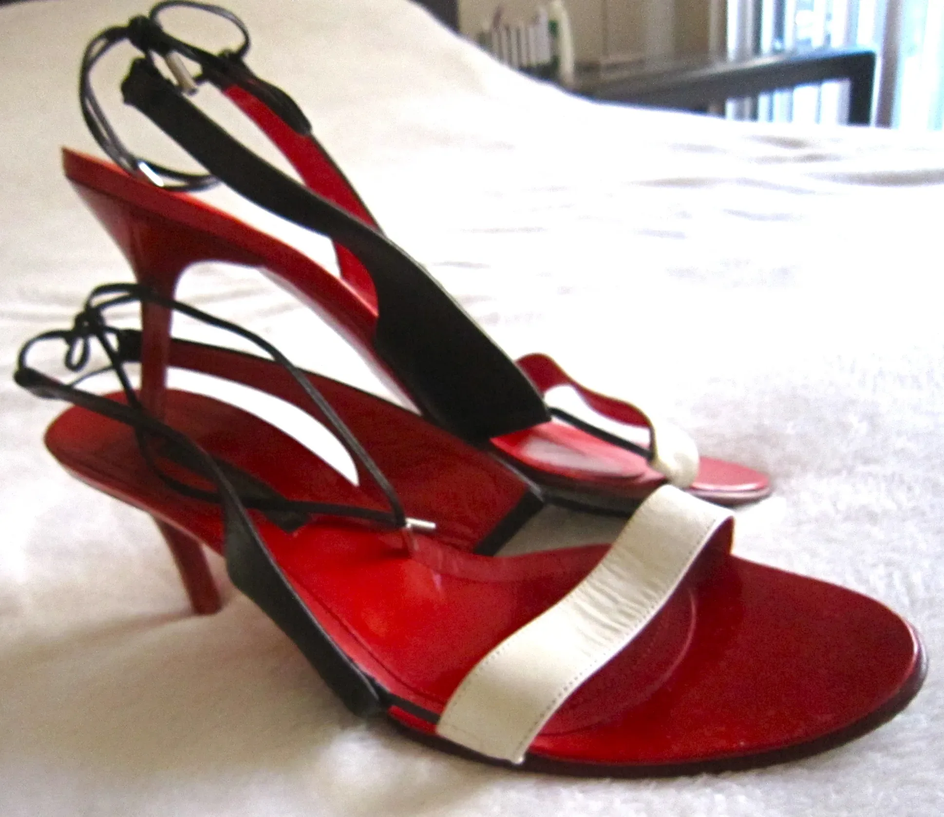 Narciso Rodriguez Colorblock Slingback Sandals / Size 39 — image 2