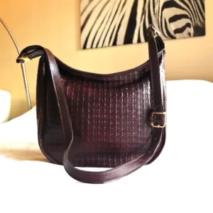 Pierre Cardin Vintage Burgundy Leather Crossbody