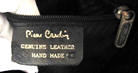 Vintage Pierre Cardin Distressed Leather Shoulder Bag — image 9