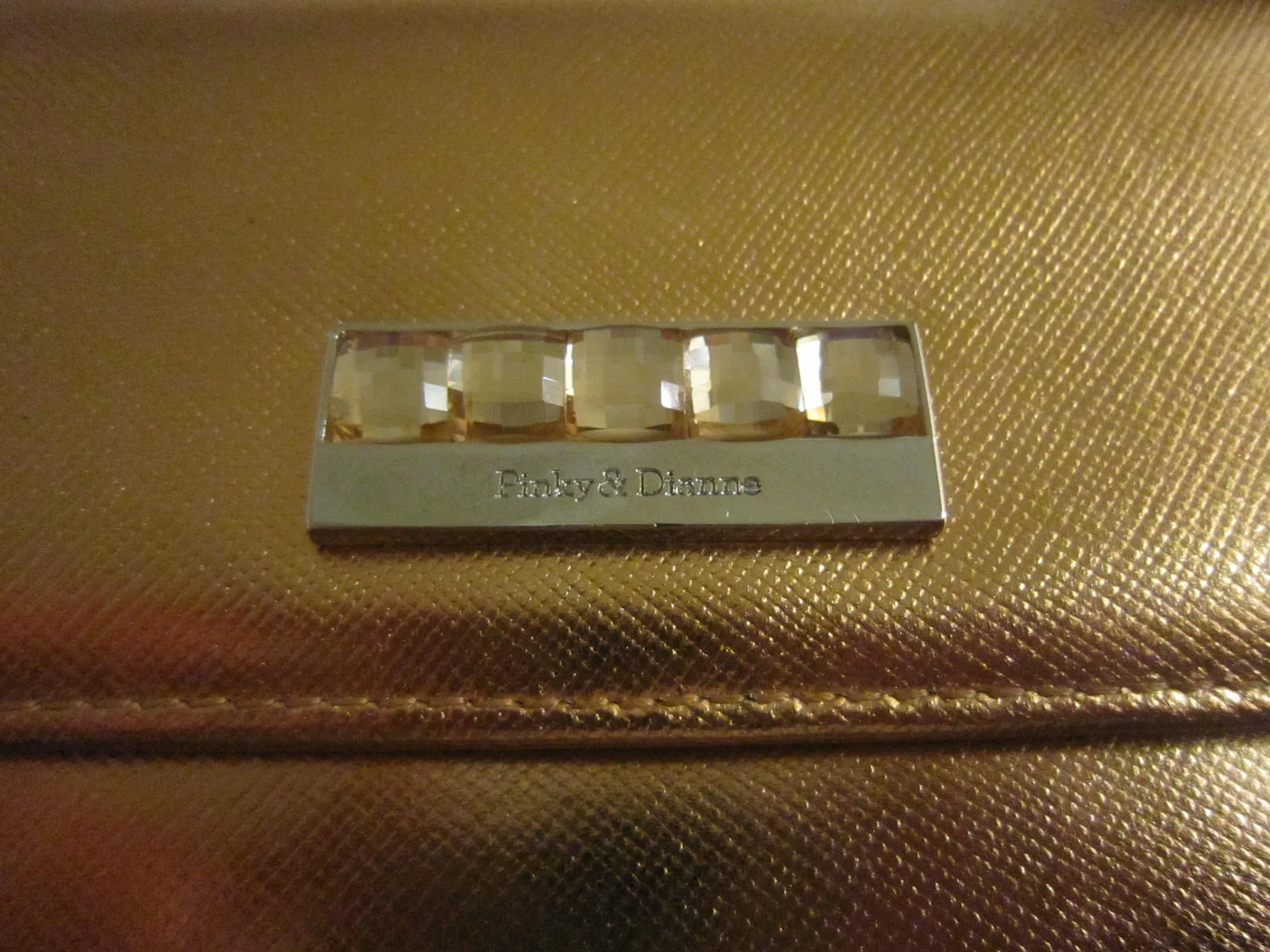 Pinky & Dianne Gold Patent Leather Long Wallet — image 2
