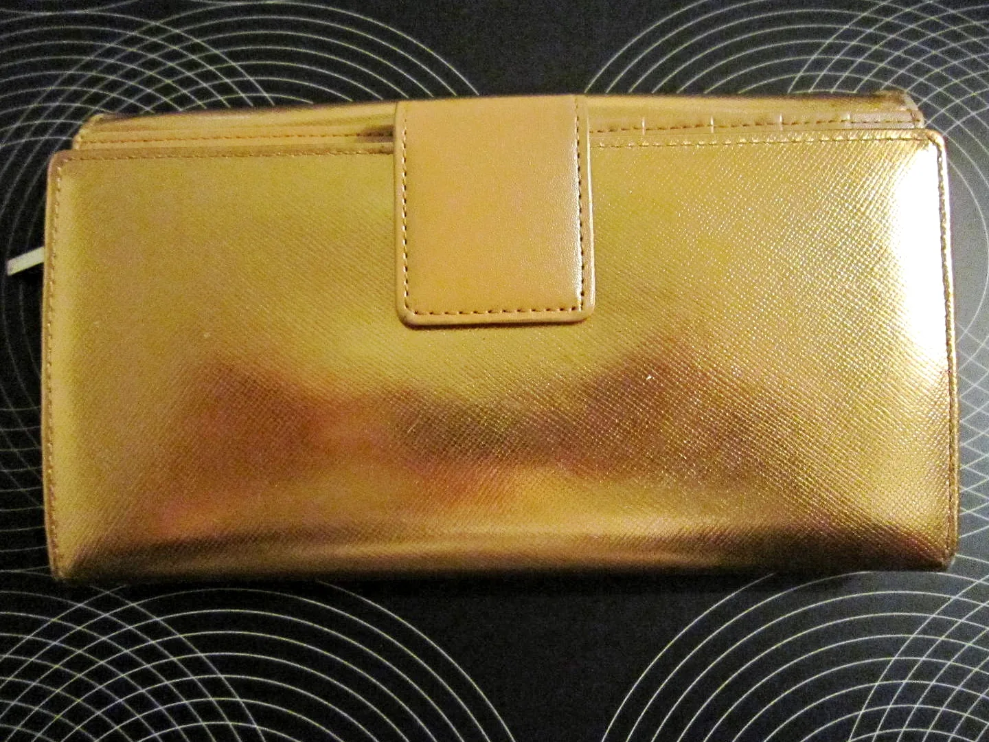 Pinky & Dianne Gold Patent Leather Long Wallet — image 3