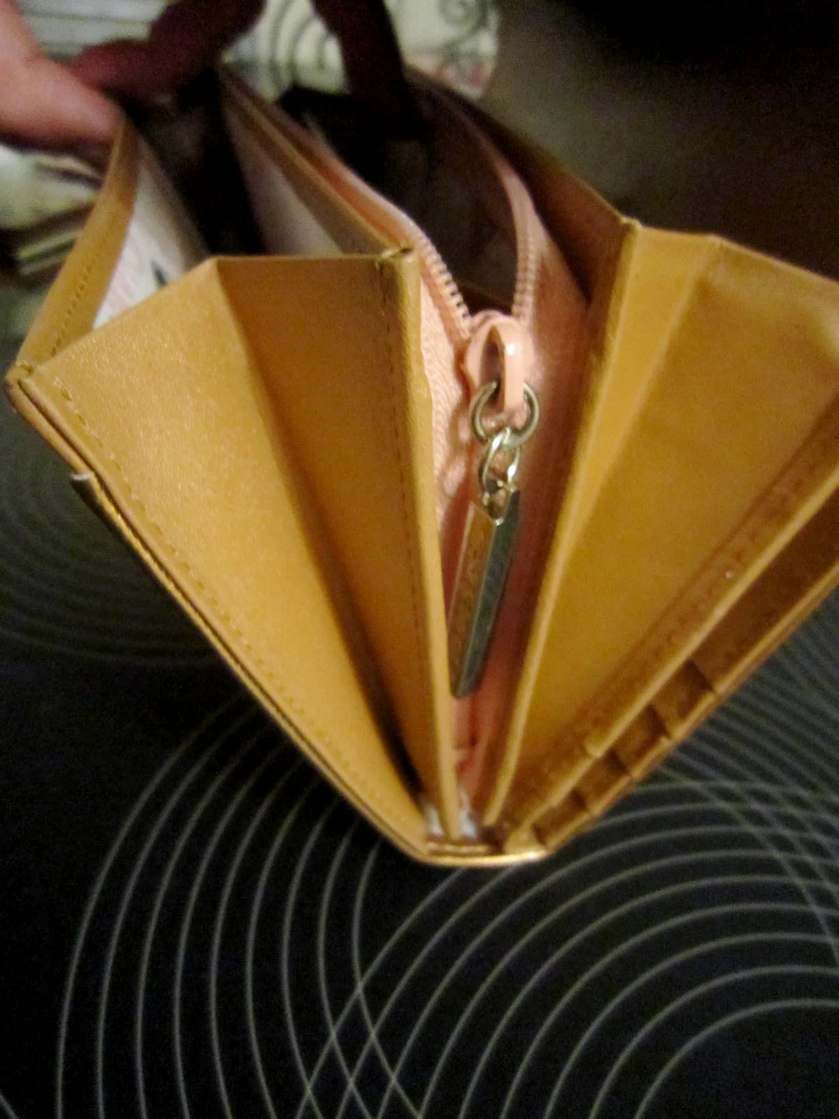 Pinky & Dianne Gold Patent Leather Long Wallet — image 6