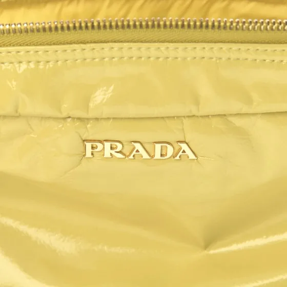 Prada Vernice Patent Cosmetic Pouch Ananas — image 4