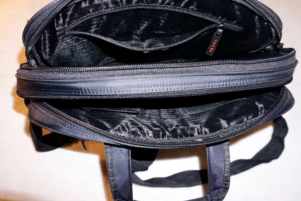 Prada Black Multifolder Business Briefcase — image 3