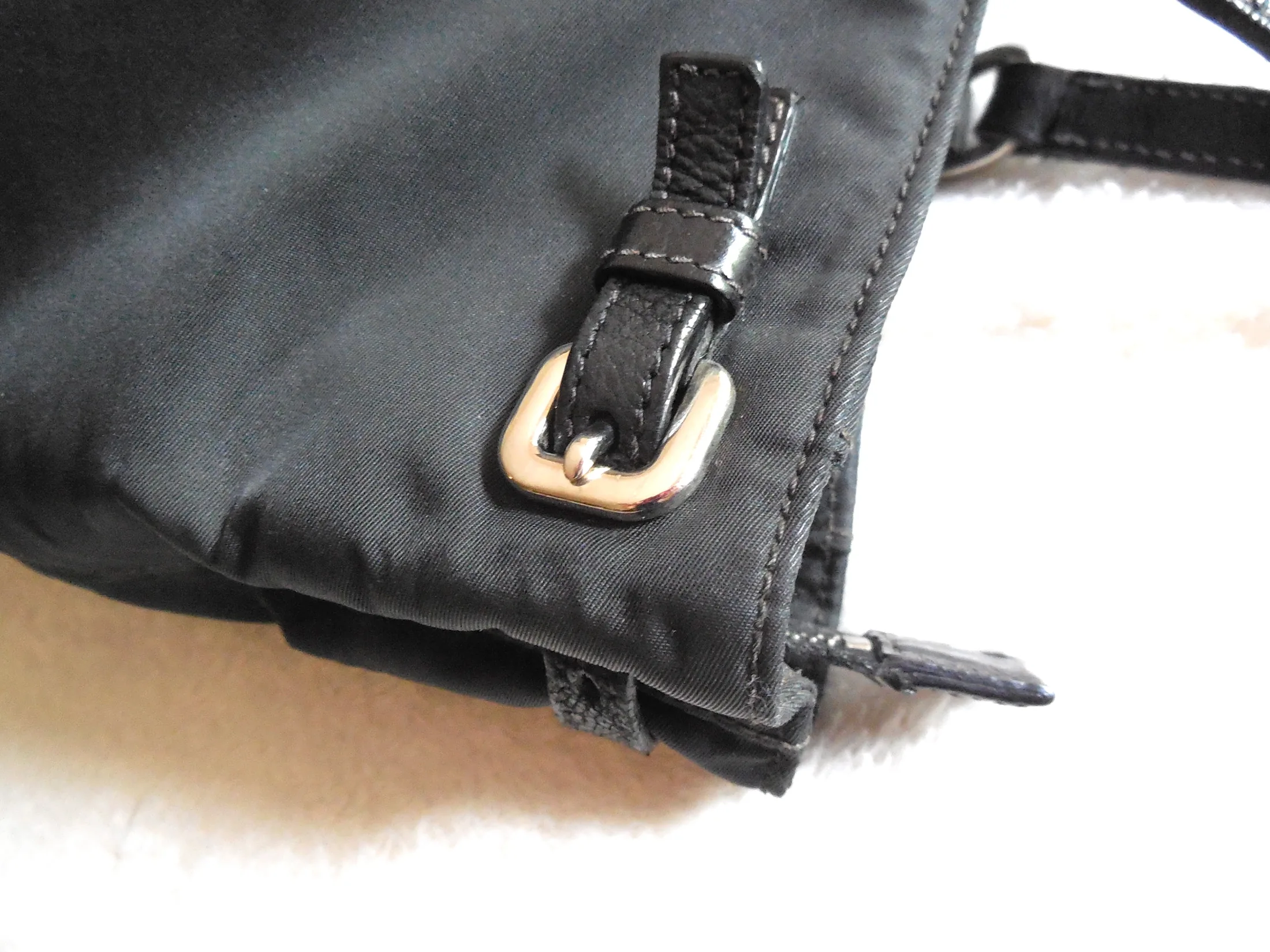 Prada Black Nylon & Leather Tote — image 4