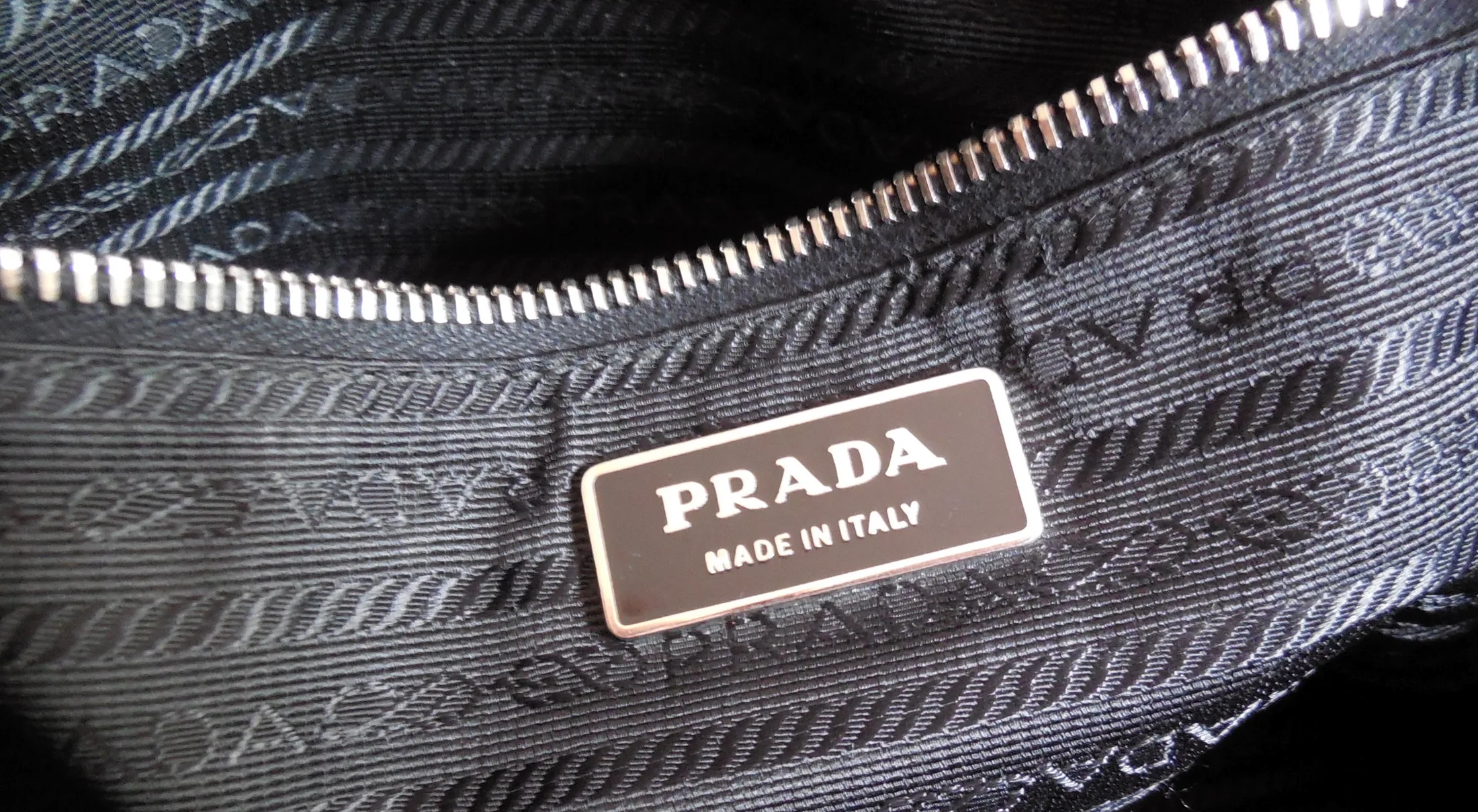 Prada Black Nylon & Leather Tote — image 6