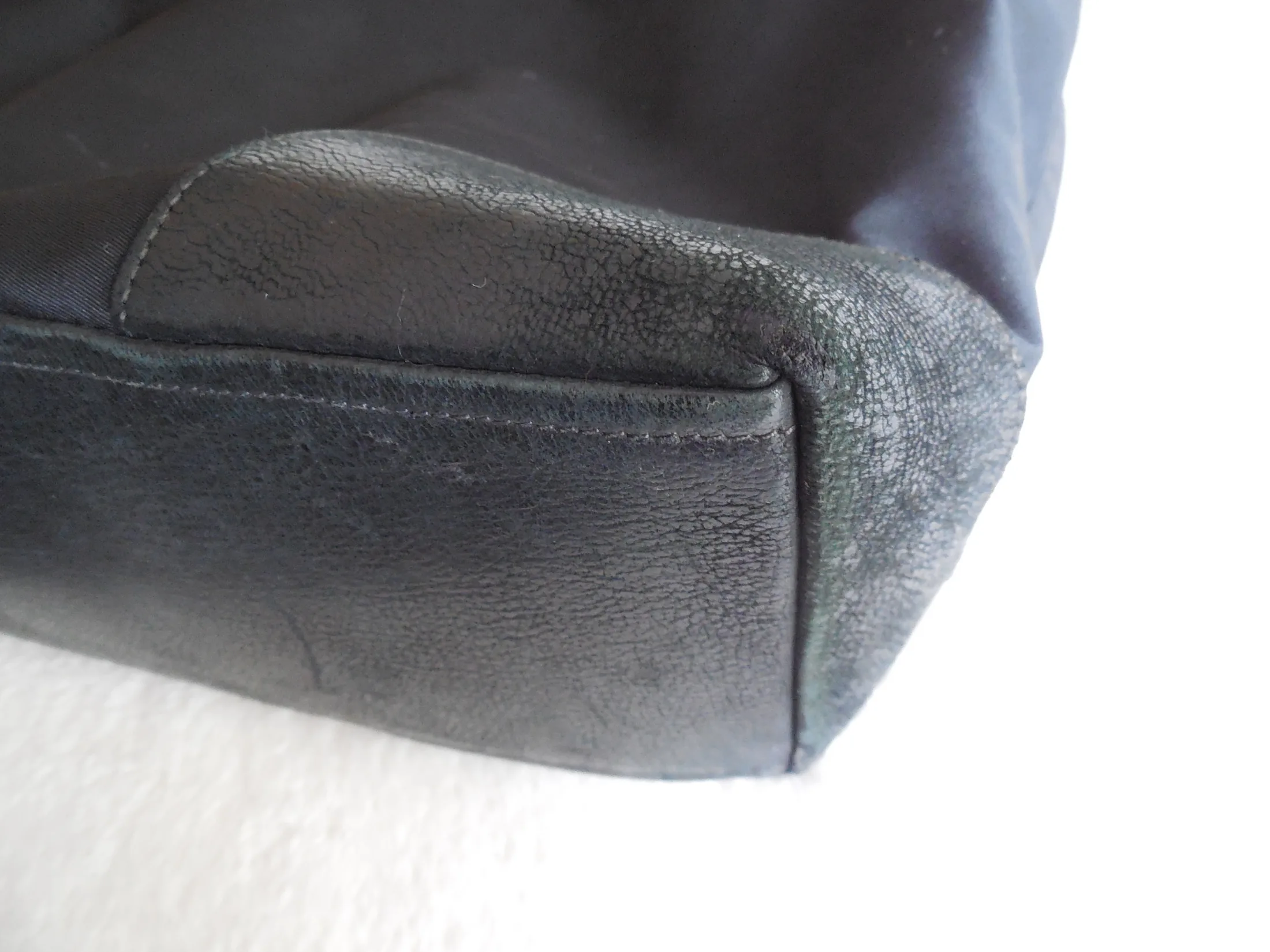 Prada Black Nylon & Leather Tote — image 8