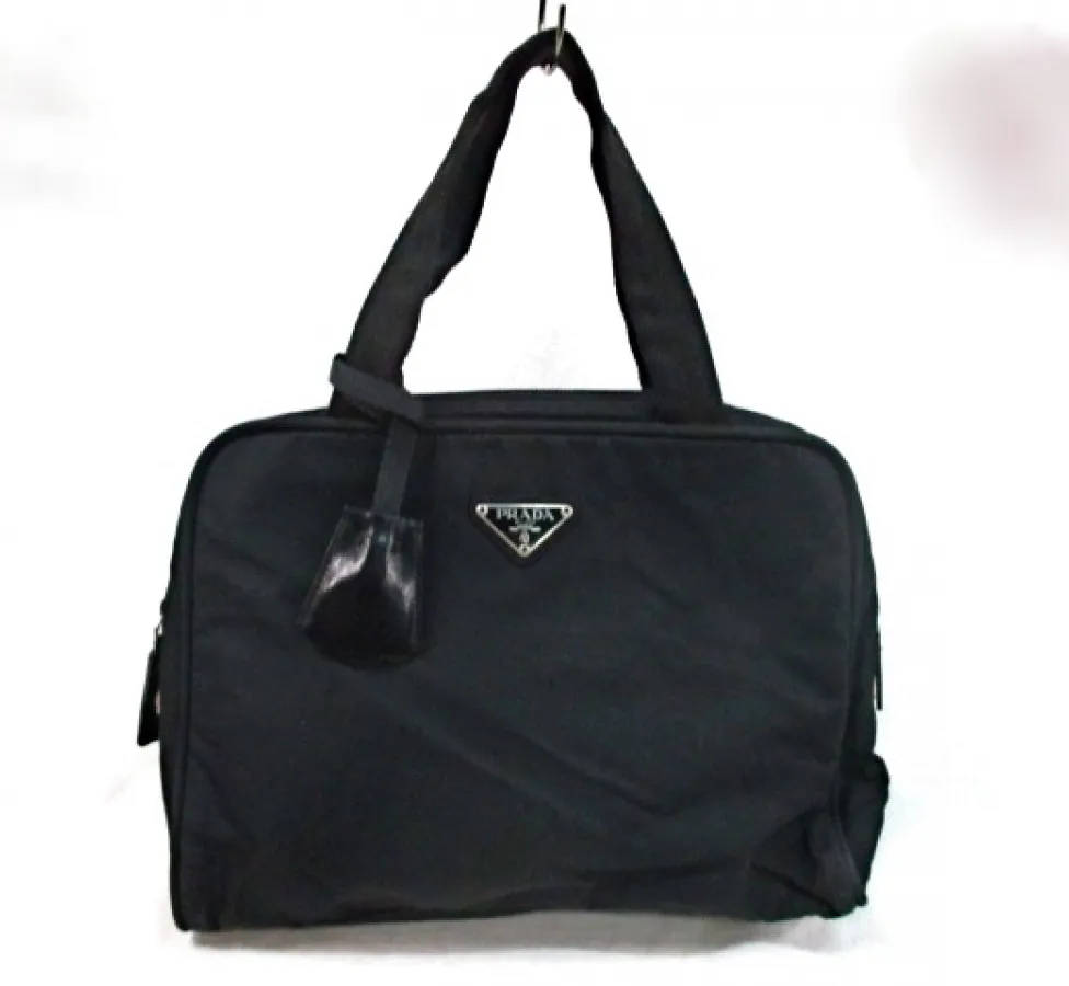 Prada Vintage Black Nylon Tote — image 2