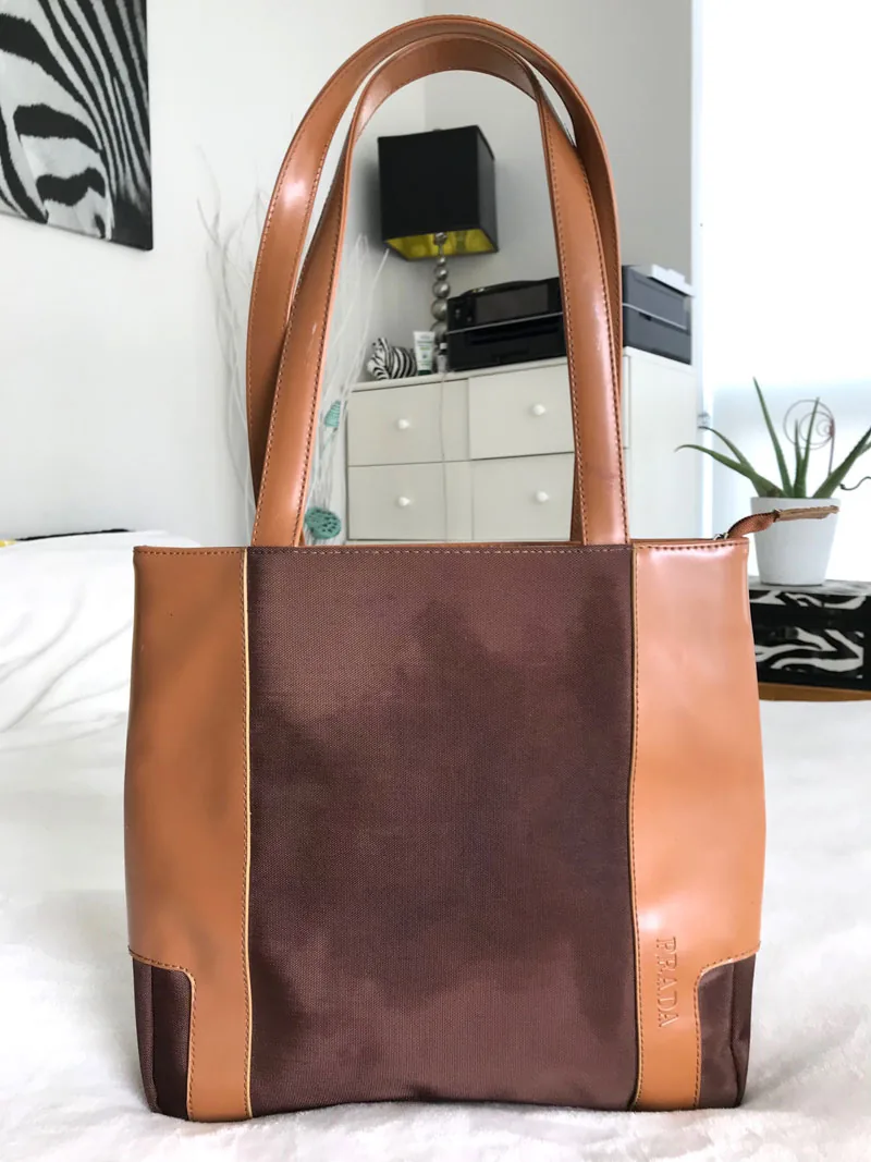 Prada Vintage Classic Brown Tote — image 3