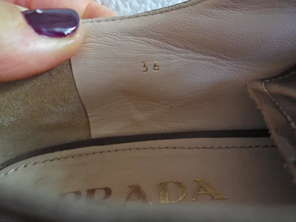 Prada Beige Patent Lace Up Oxfords Shoes/Size 36 — image 7