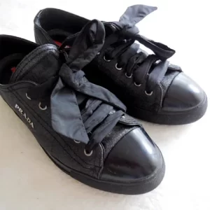 Prada Black Glitter Sneakers/Sz.6.5