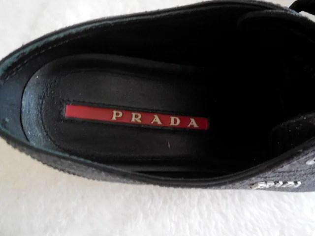 Prada Black Glitter Sneakers/Sz.6.5 — image 7