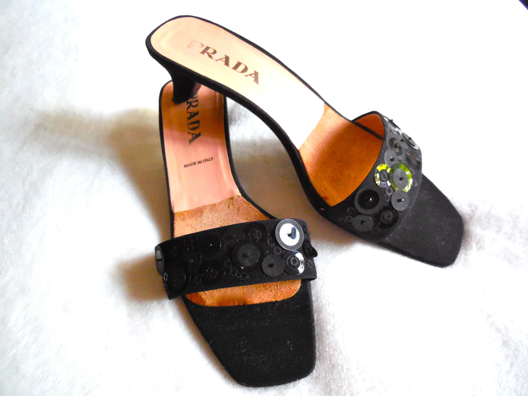Prada Black Mules/Size 39.5