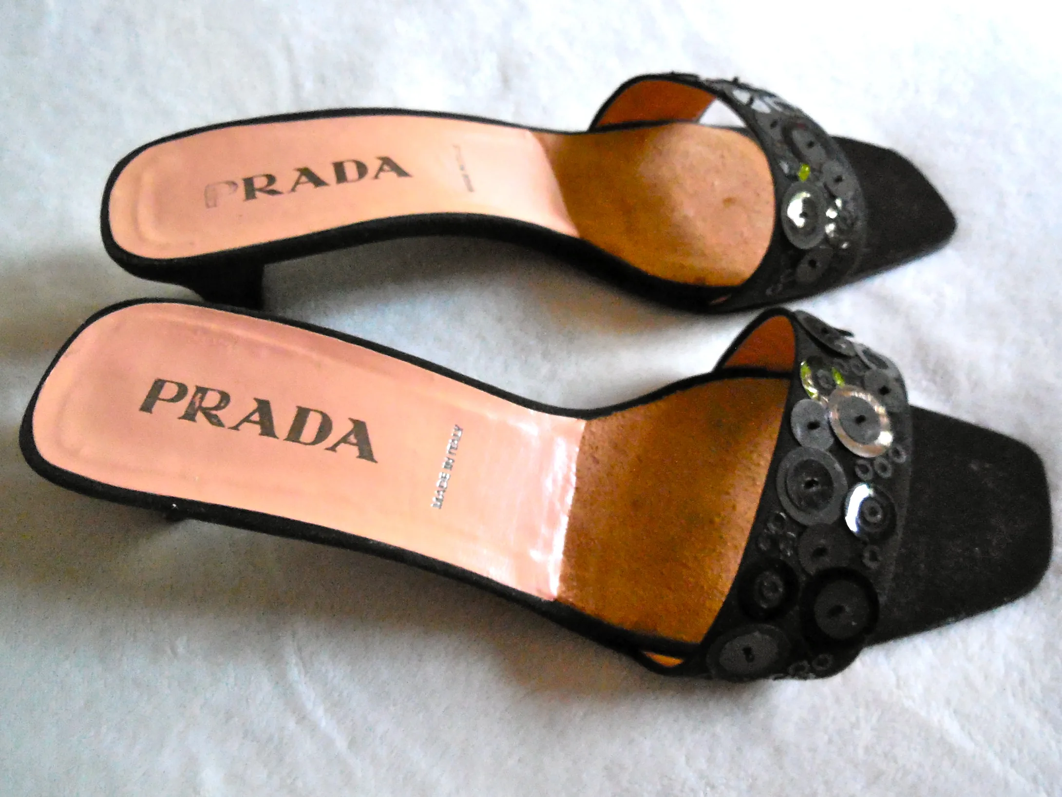 Prada Black Mules/Size 39.5 — image 2