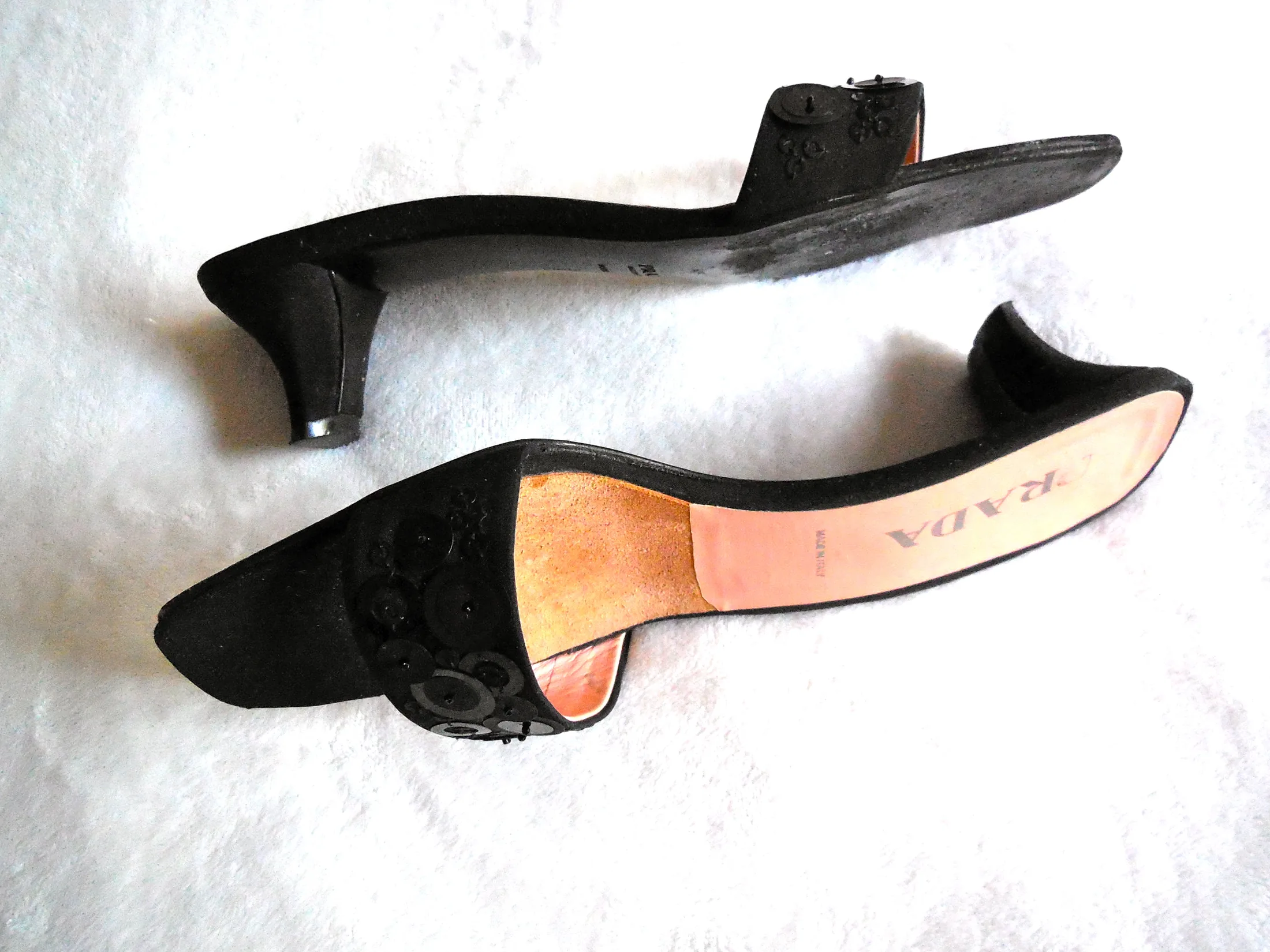 Prada Black Mules/Size 39.5 — image 4