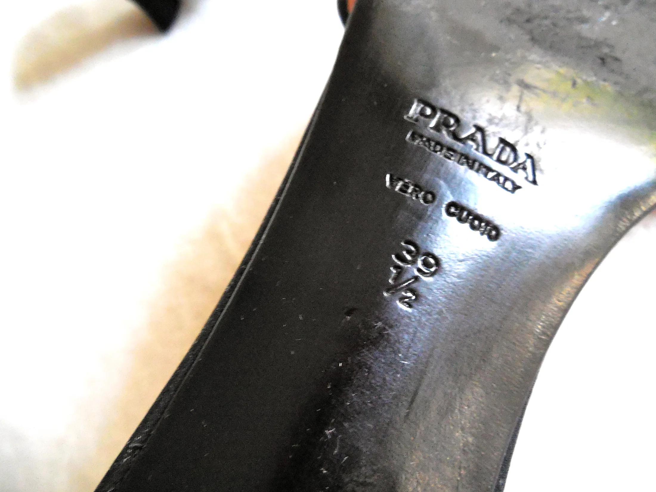 Prada Black Mules/Size 39.5 — image 6
