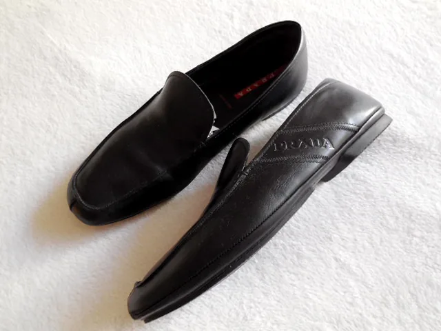 Prada Classic Black Men’s Shoes/Size 9 — image 2