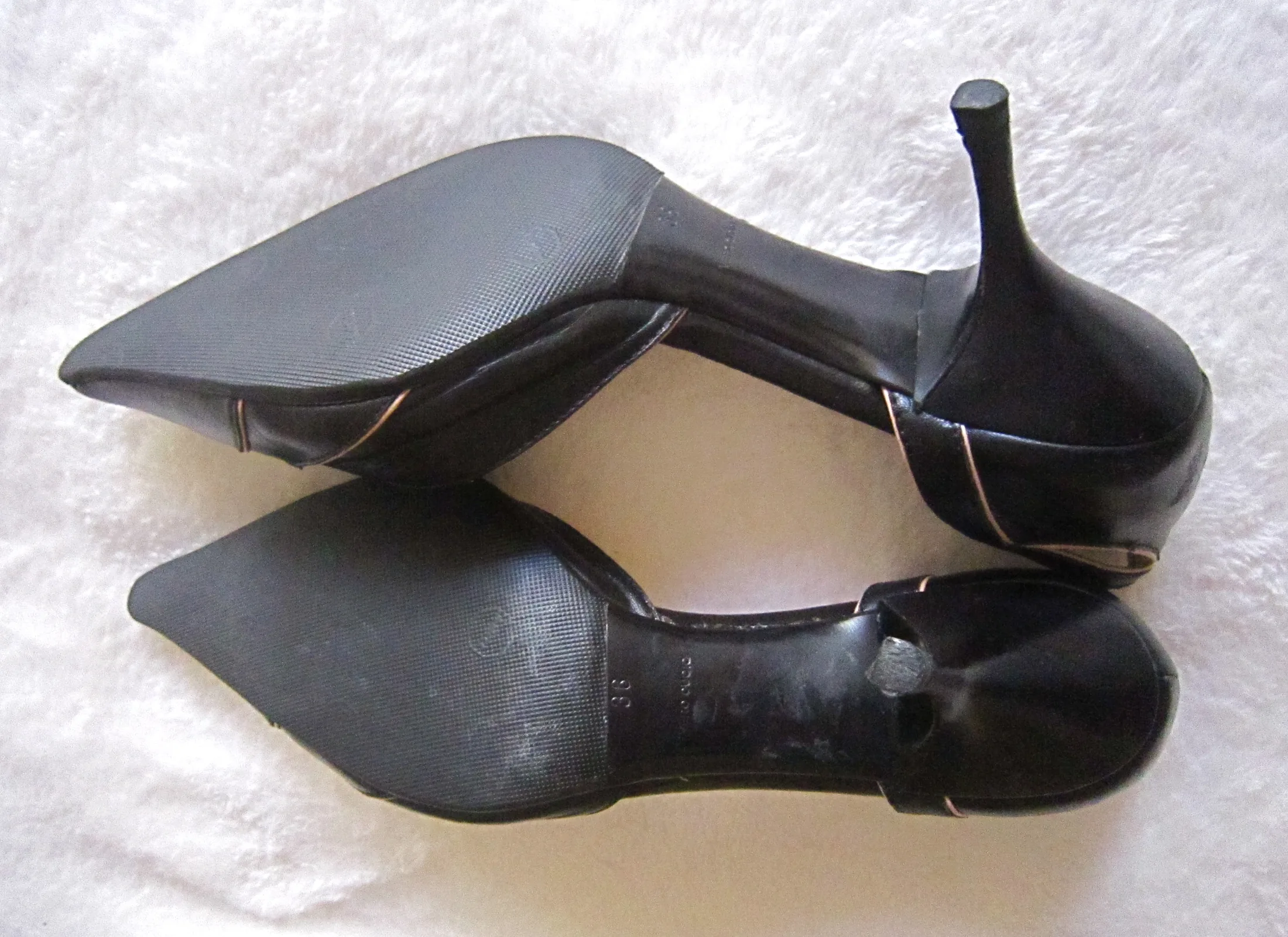 Prada Pink & Navy Mini Buckle Leather Heels/Size 36 — image 5