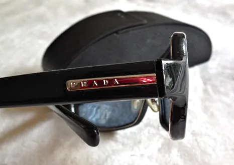 Prada Black Executive Aviator Sunglasses/SPR 10D — image 5