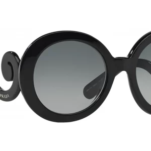 Prada Oversized Round Frame Baroque Sunglasses 55 22 SPR27N