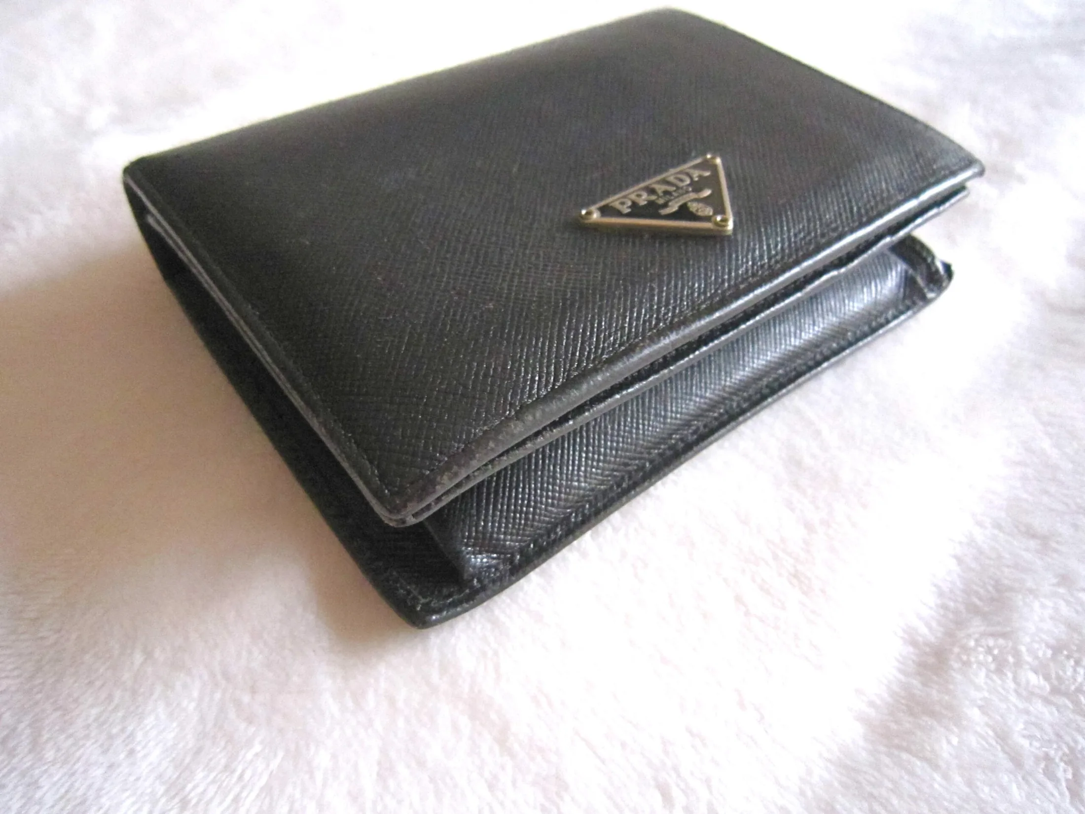 Prada Black Saffiano Leather Bi-Fold Wallet — image 2