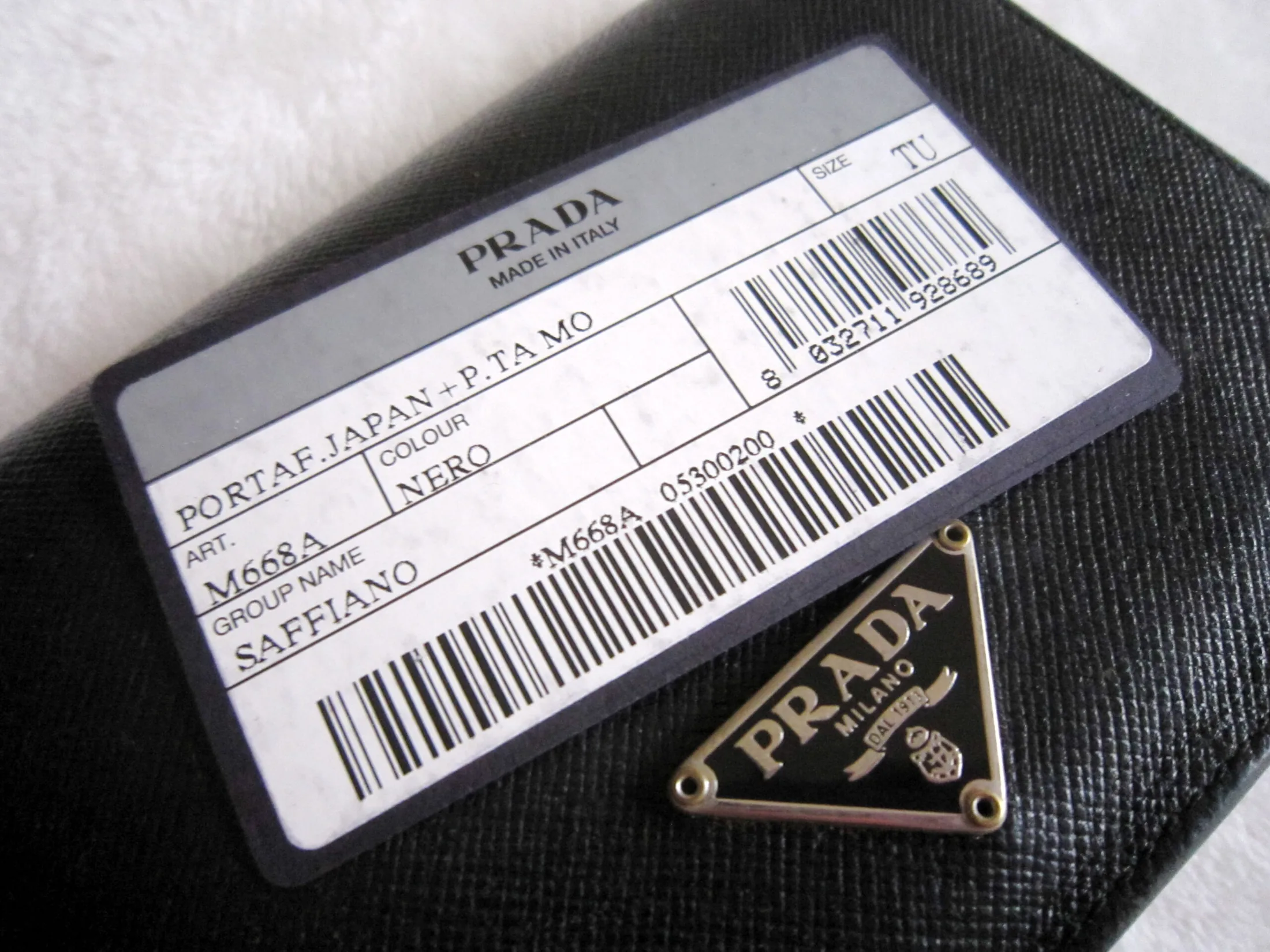 Prada Black Saffiano Leather Bi-Fold Wallet — image 8