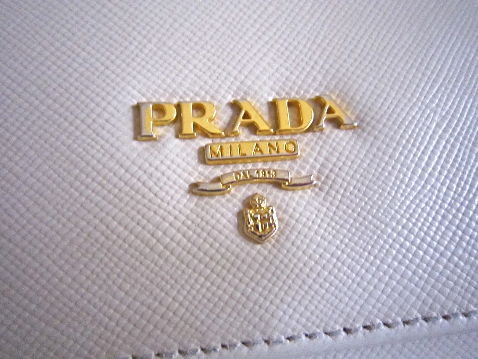 Prada Ivory Saffiano Leather Continental Long Wallet — image 2