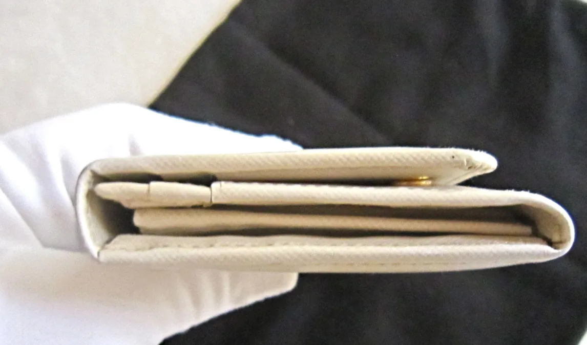 Prada Ivory Saffiano Leather Continental Long Wallet — image 6