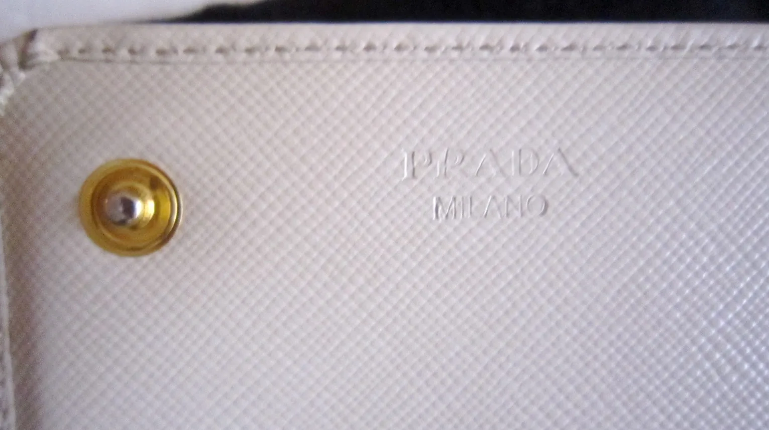 Prada Ivory Saffiano Leather Continental Long Wallet — image 11