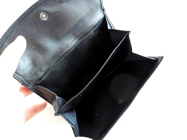 Paco Rabanne Black Leather Tri-Fold Wallet — image 3