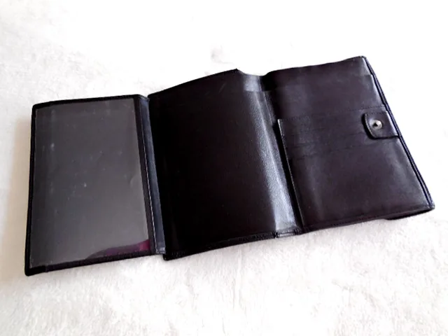 Paco Rabanne Black Leather Tri-Fold Wallet — image 4