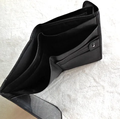 Paco Rabanne Black Leather Tri-Fold Wallet — image 6