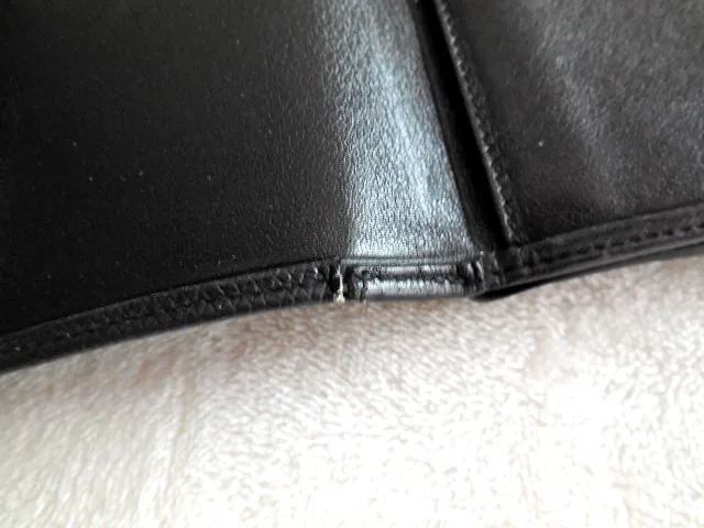 Paco Rabanne Black Leather Tri-Fold Wallet — image 7