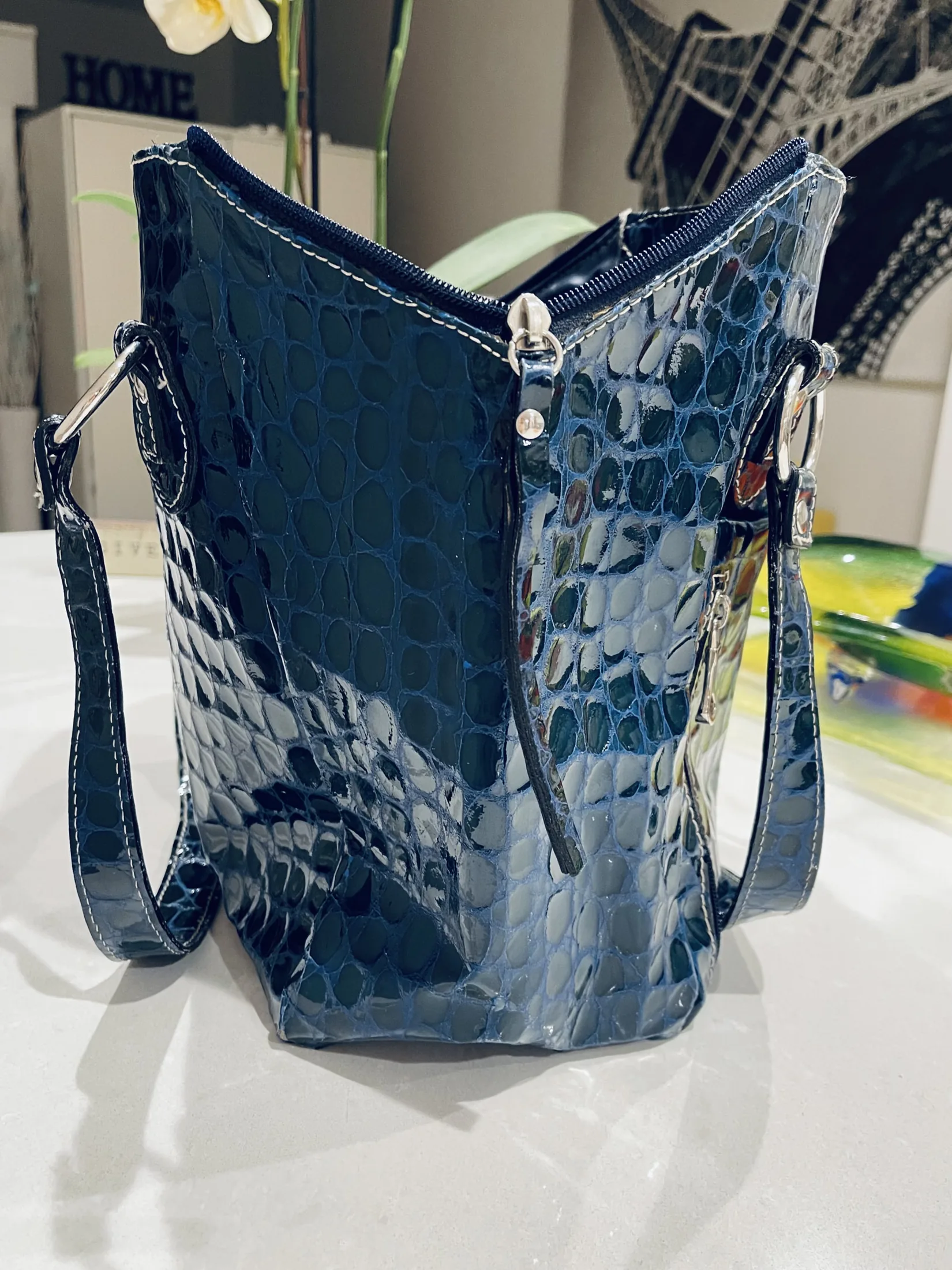 Regina Blue Large Tote Bag — image 3