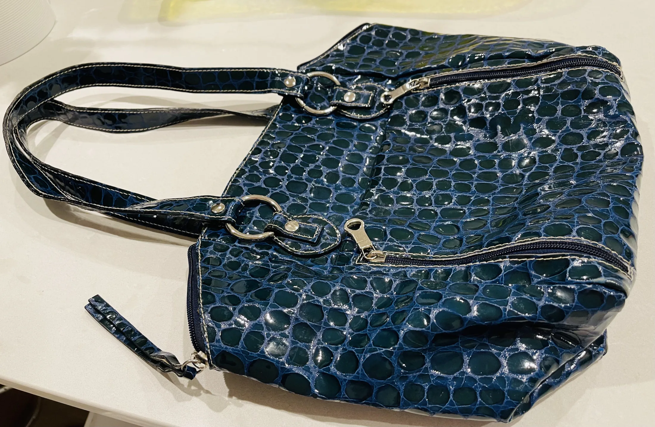 Regina Blue Large Tote Bag — image 7
