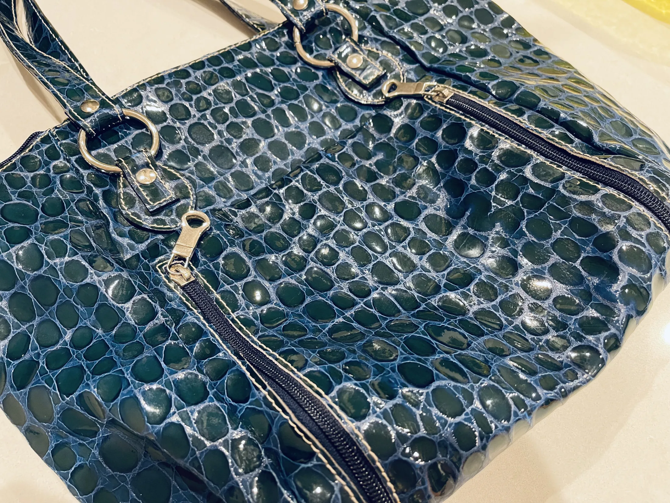 Regina Blue Large Tote Bag — image 9