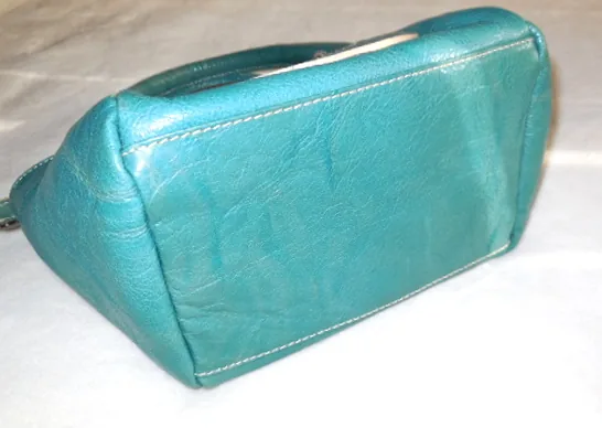 Regina Turquoise Patent Leather Handbag — image 3